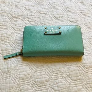 Kate Spade turquoise wallet